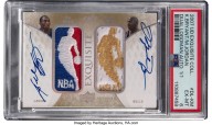 Basketball card featuring Michael Jordan and Kobe Bryant sells for world