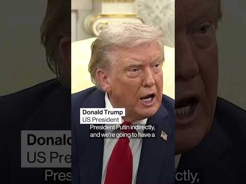 Trump hopes to have a trilat with Putin and Zelenskiy #ukraine #russia
