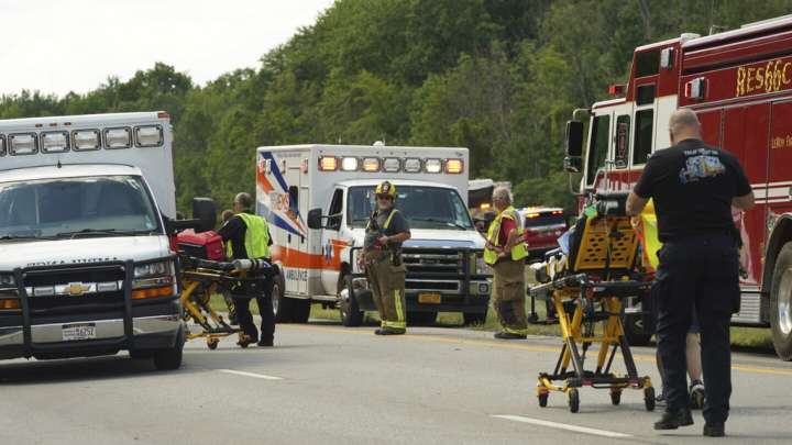 I-90 tour bus crash near Buffalo leaves multiple dead, dozens injured