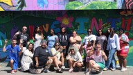 Young artists paint ‘a beautiful future’ in downtown Manchester park