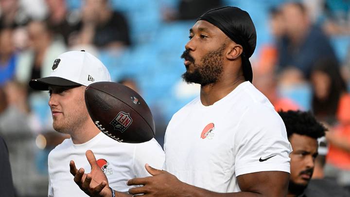 Browns’ Myles Garrett cited for speeding following Panthers game