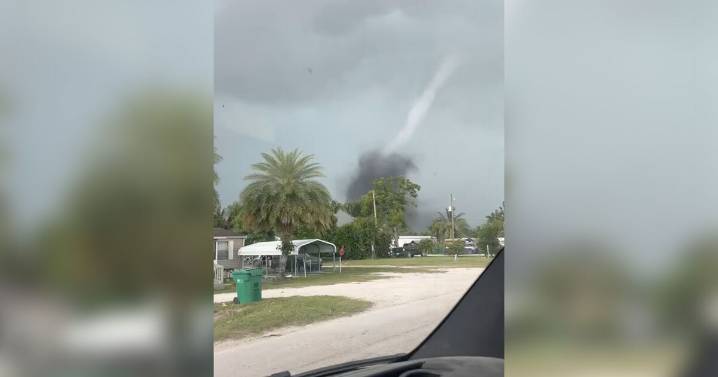 Viewer captures video of confirmed EF-U tornado that touched down in Pahokee