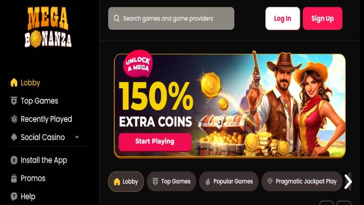 Mega Bonanza bonus code: Get 150% extra on first purchase
