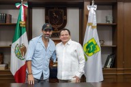 Joaquín Díaz Mena gestiona reubicación de basurero en Celestún; se reúne con Arturo Islas