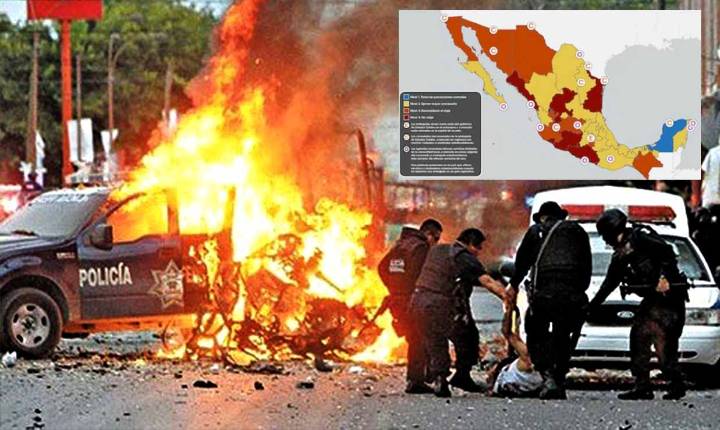 Estados Unidos emite alerta de viaje por inseguridad y terrorismo para casi todo México
