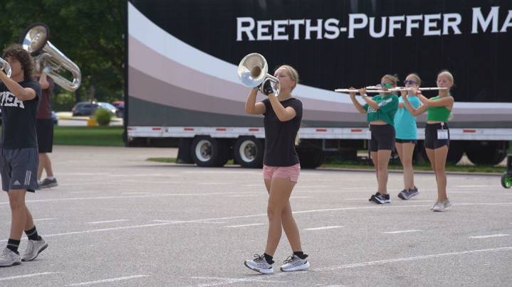 Reeths-Puffer High School Marching Band gears up for school -