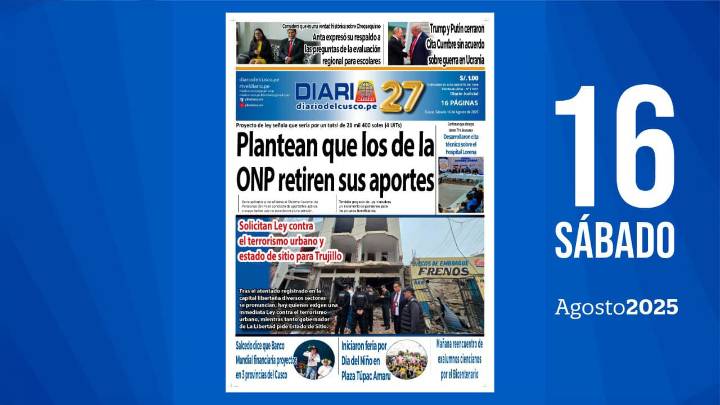 Edición Impresa | Sábado 16 08 2025