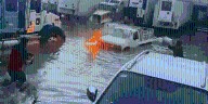 Mercado de Abastos, entre las zonas más afectadas por la lluvia de este día (VIDEOS)