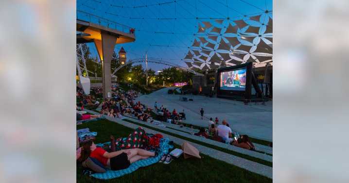 Catch a free family-friendly movie under the Gesa Pavilion this month!