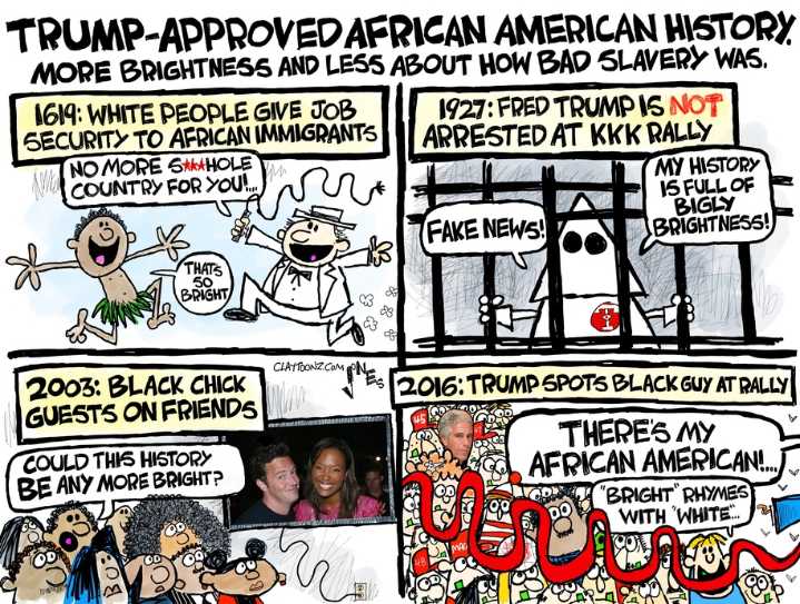 Cartoon: History gets trumped