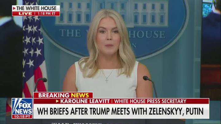 Karoline Leavitt Melts Down Over Trump's Failed Putin Sumitt