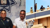 Policías de Hermosillo narran cómo salvaron a joven de puente