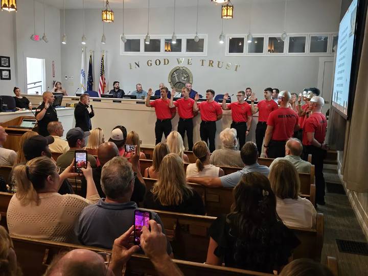 Snapshot: New Westfield Fire Department firefighters sworn in