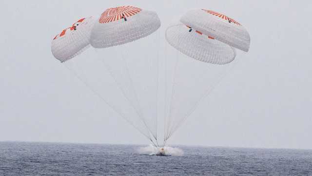 Astronauts return to Earth with SpaceX after 5 months at the International Space Station