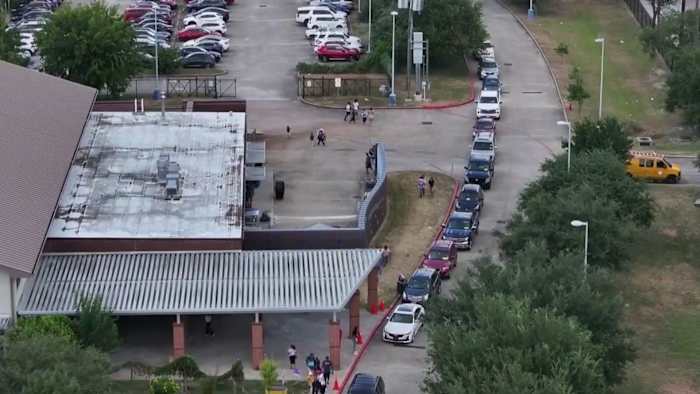 Parents camp for hours to pick up their kids at southwest Houston elementary school