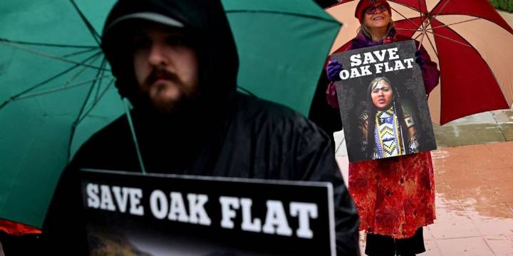 Why is the government letting a Chinese-backed company bulldoze sacred US land?
