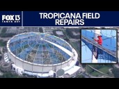 Tropicana Field repairs: Roof installation underway