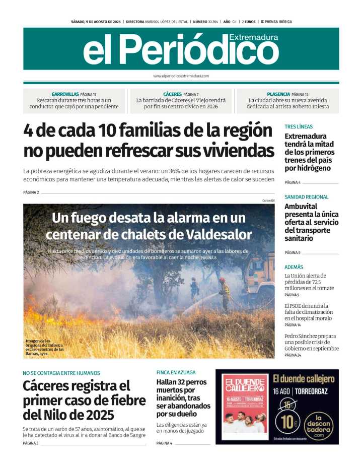 Consulta la portada correspondiente al día 9 de agosto de 2025