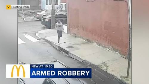 Man sought for armed robbery at McDonald's in Philadelphia's Hunting Park section
