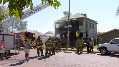 7 people, including children, escape central Fresno house fire