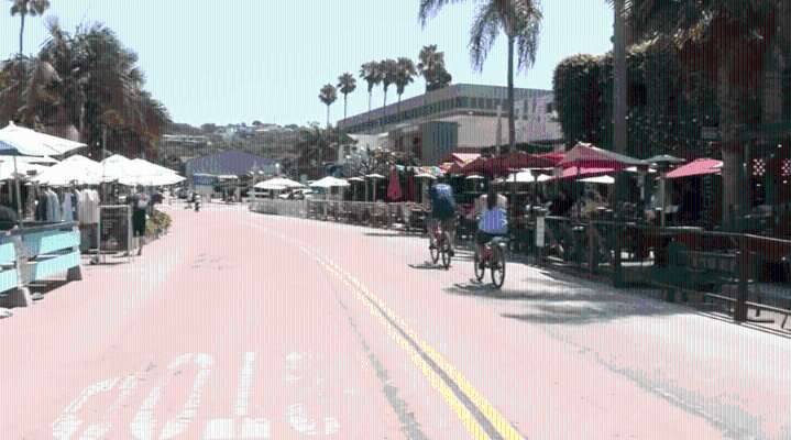 Outdoor dining area in La Jolla now permanent