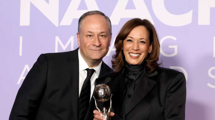 How Kamala Harris' Stepson Described Her Bond With Doug In 4 Words