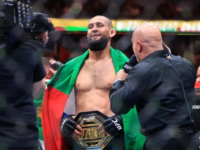 Chimaev defeats Du Plessis to win UFC title