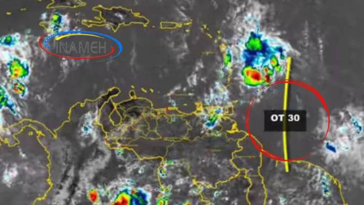 Alerta por Onda Tropical 30: Se esperan lluvias en gran parte del país