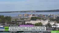 Detalles del lugar que se prepara para albergar la reunión entre Putin y Trump