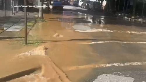Minor water main break reported in Paterson, New Jersey