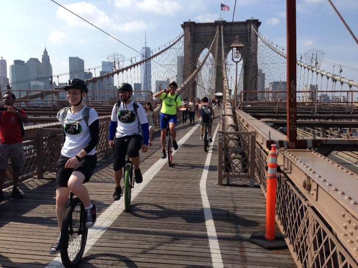 Unicycle Festival Returns to Brooklyn With a 13-Mile Ride to Coney Island