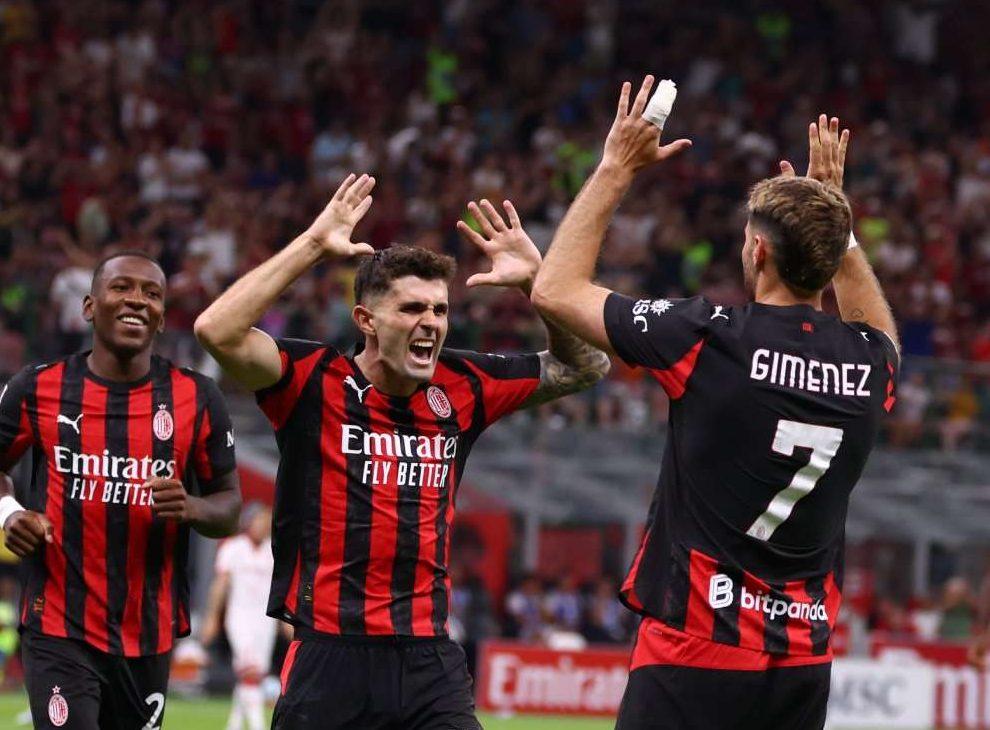 Santi Giménez asiste y Luka Modric debuta en el triunfo del Milan en Coppa Italia