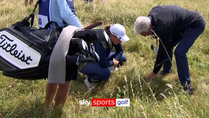 AIG Women's Open: Nightmare triple for Lottie Woad after having to take unplayable!