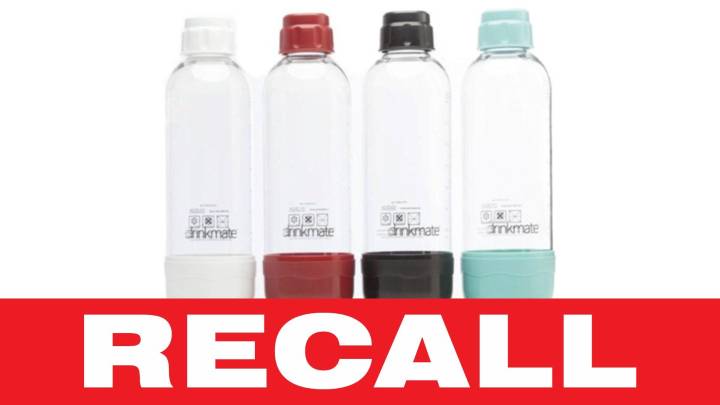 Drinkmate carbonation bottles recalled due to explosion hazard