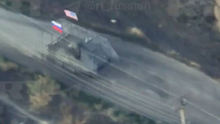 Brazen Russian soldiers who flew American flag into battle ‘are KILLED on frontline by Ukrainians’ after sick taunt