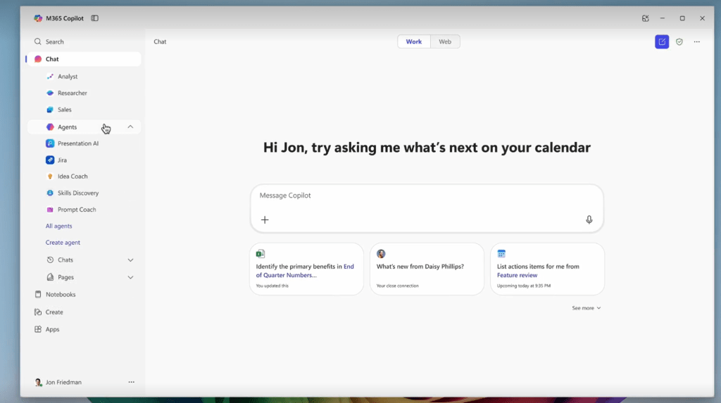 Windows 11's "Companion" feature suggests deeper AI integration
