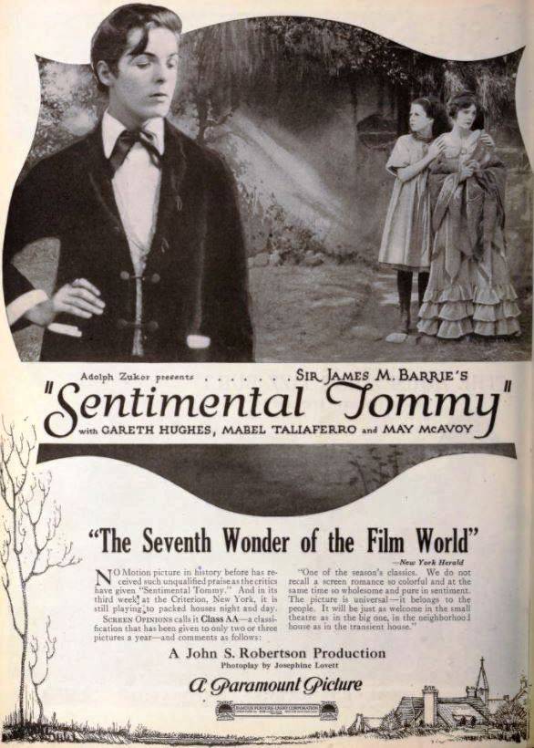 Golden Age Silent Film “Sentimental Tommy” Filmed in Forest Hills