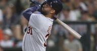 Hernaiz draws walk-off walk, Athletics beat Tigers 7