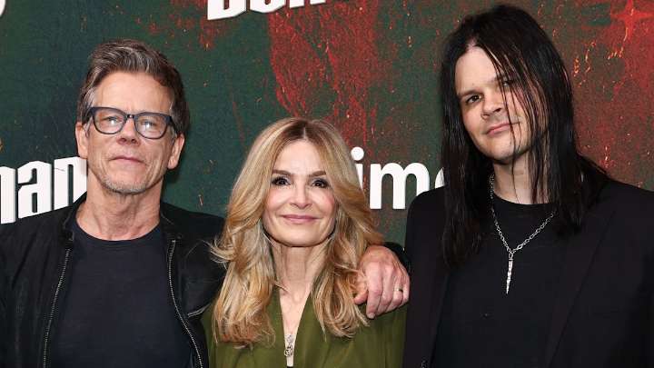 Kevin Bacon's son Travis shares new photos with goth girlfriend as they mark major milestone