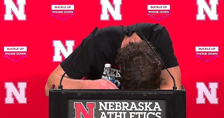 WATCH: Husker punter's tears win hearts across the nation