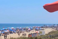 People refusing warnings to stay out of the ocean in NJ