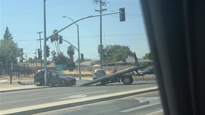 Fresno Two-Vehicle Crash Near Highway 168 Entrance Causes Traffic Delays
