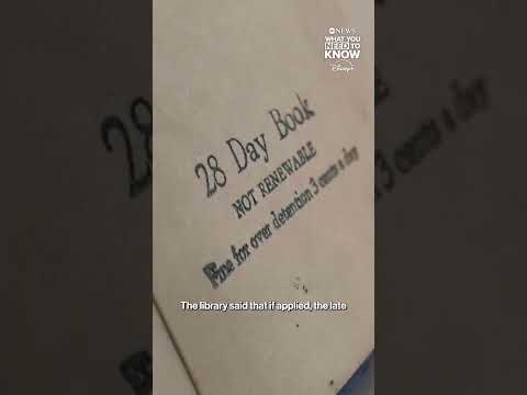Library book is returned after 82 years
