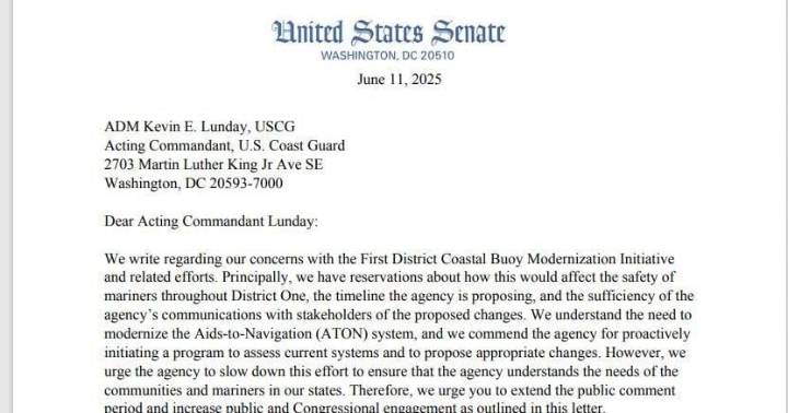 Senator Angus King leads effort to maintain Gulf of Maine navigational buoys