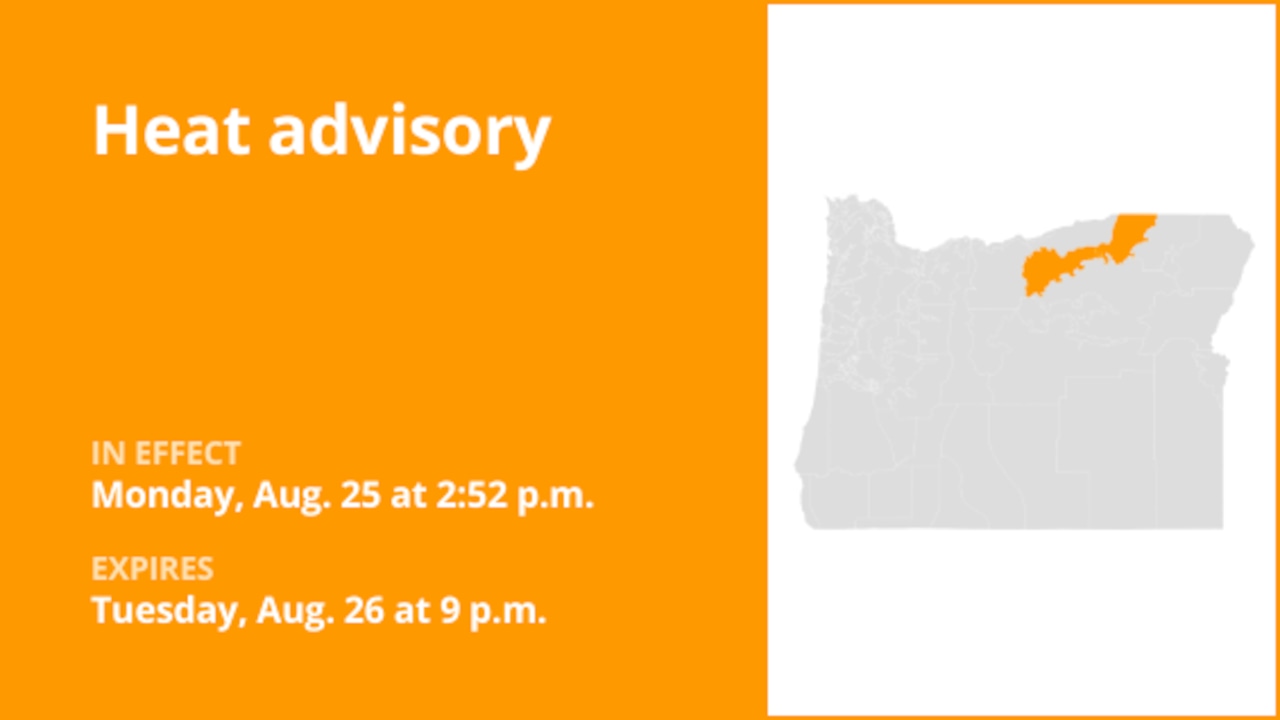 The NWS issues heat advisory until Tuesday night