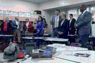McMahon tours Baton Rouge school, joined by state leaders