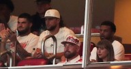 Travis Kelce and Taylor Swift attend college football game in first public appearance since engagement