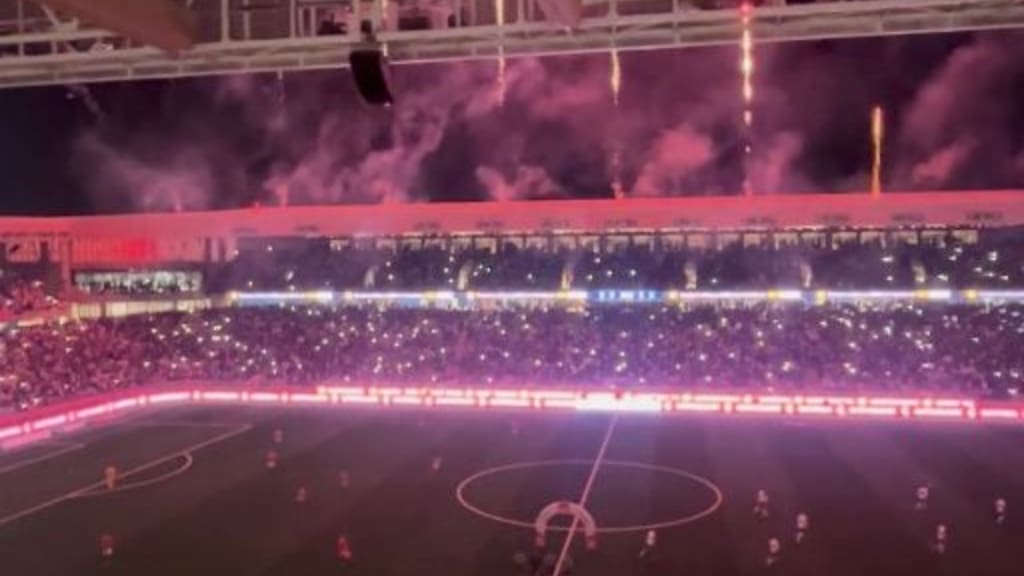 Con corte de cinta y fuegos artificiales: la espectacular ceremonia inaugural del Claro Arena