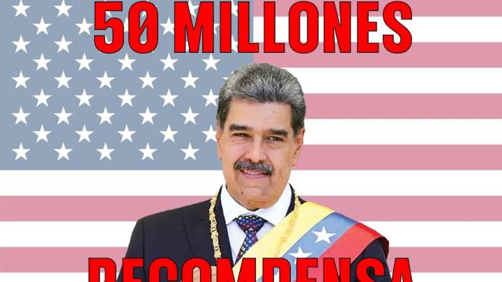 Estados Unidos ofrece 50 millones de dólares por la captura de Nicolás Maduro, la cifra récord del programa de recompensas