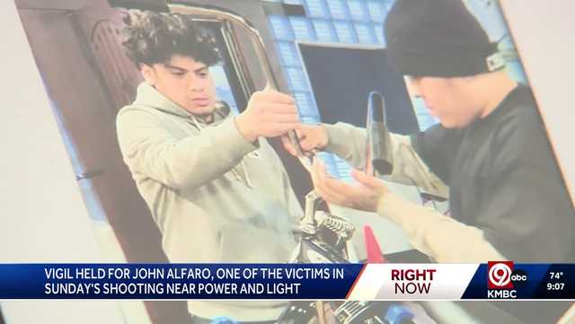Vigil honors John Alfaro, teen killed in mass shooting near Power & Light